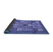 Sideview of Abstract Blue Modern Rug, abs3741blu