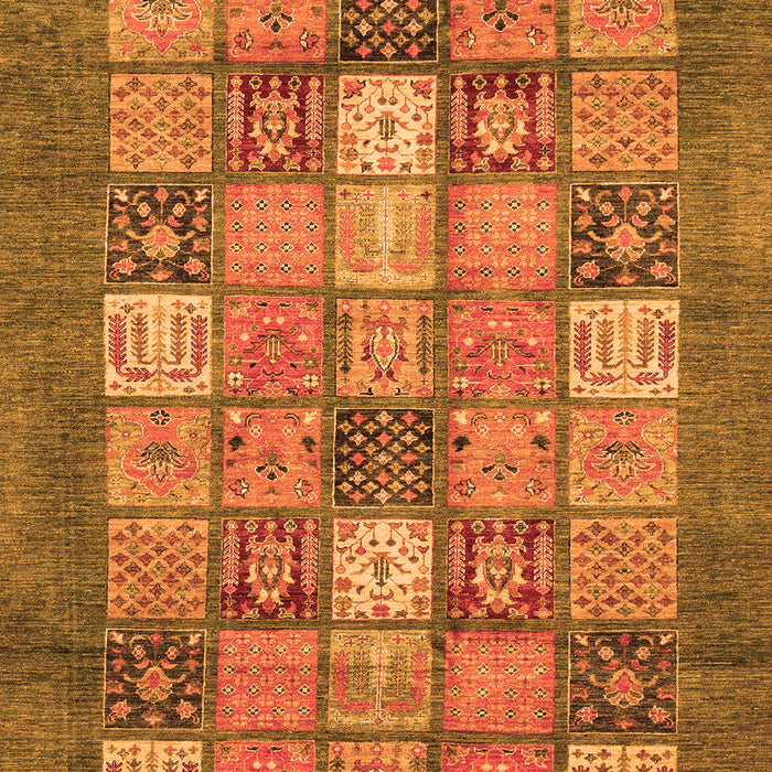 Machine Washable Abstract Orange Modern Area Rugs, wshabs3741org