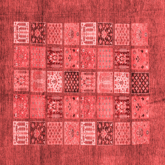 Machine Washable Abstract Red Modern Rug, wshabs3741red