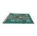 Sideview of Machine Washable Abstract Light Blue Modern Rug, wshabs3741lblu