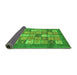 Sideview of Abstract Green Modern Rug, abs3741grn