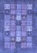 Abstract Blue Modern Rug, abs3741blu