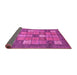 Sideview of Abstract Pink Modern Rug, abs3741pnk