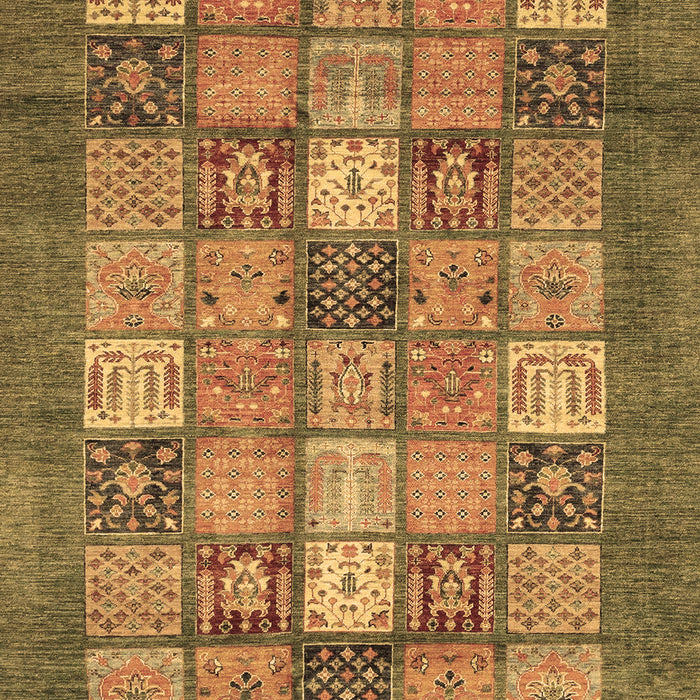Machine Washable Abstract Brown Modern Rug, wshabs3741brn