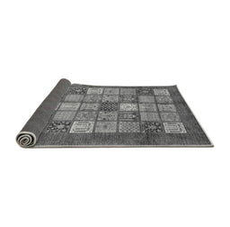 Sideview of Abstract Gray Modern Rug, abs3741gry