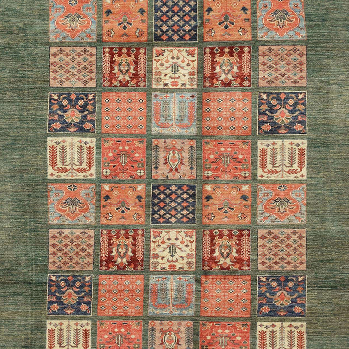 Machine Washable Abstract Saddle Brown Rug, wshabs3741