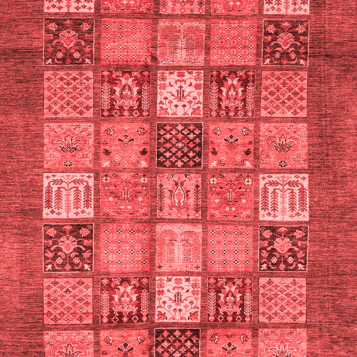Machine Washable Abstract Red Modern Rug, wshabs3741red