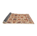 Sideview of Abstract Chestnut Red Modern Rug, abs3742