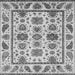 Square Machine Washable Abstract Gray Modern Rug, wshabs3742gry