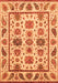 Machine Washable Abstract Orange Modern Area Rugs, wshabs3742org