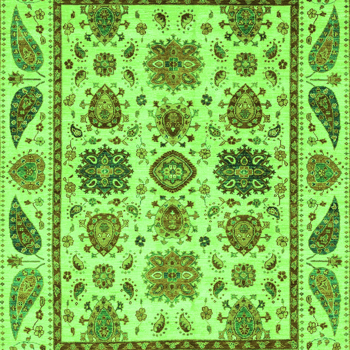 Abstract Green Modern Rug, abs3742grn