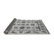 Sideview of Abstract Gray Modern Rug, abs3742gry