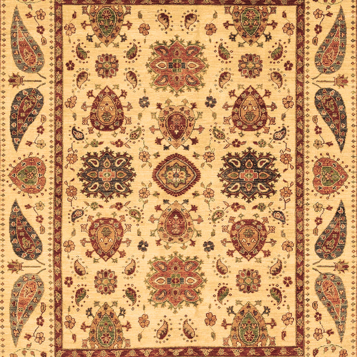 Abstract Brown Modern Rug, abs3742brn