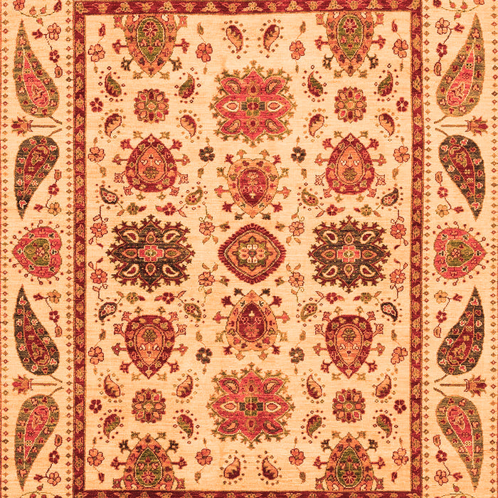 Abstract Orange Modern Rug, abs3742org