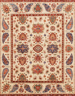 Abstract Chestnut Red Modern Rug, abs3742