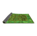 Sideview of Oriental Green Traditional Rug, abs3743grn