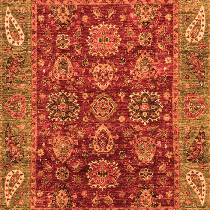 Oriental Orange Traditional Rug, abs3743org