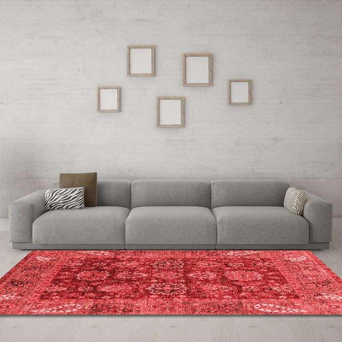Traditional Red Washable Rugs