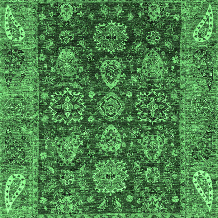 Oriental Emerald Green Traditional Rug, abs3743emgrn