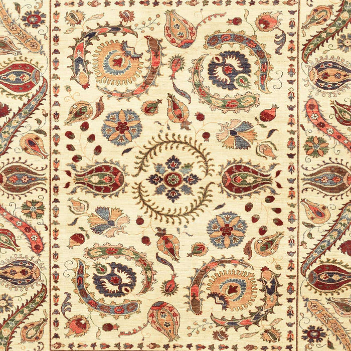 Machine Washable Abstract Sun Yellow Rug, wshabs3744