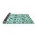 Sideview of Abstract Light Blue Modern Rug, abs3744lblu