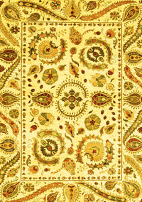 Abstract Yellow Modern Rug, abs3744yw