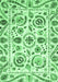 Machine Washable Abstract Emerald Green Modern Area Rugs, wshabs3744emgrn