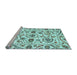 Sideview of Machine Washable Abstract Light Blue Modern Rug, wshabs3744lblu