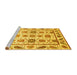 Sideview of Machine Washable Abstract Yellow Modern Rug, wshabs3745yw