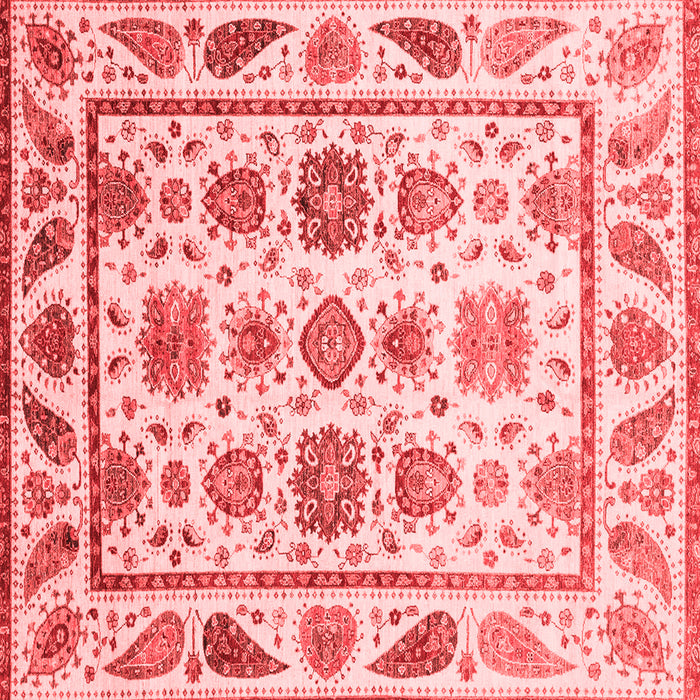 Abstract Red Modern Rug, abs3745red