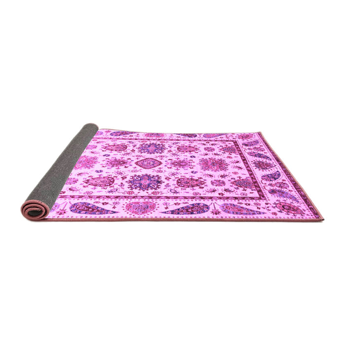 Sideview of Abstract Purple Modern Rug, abs3745pur