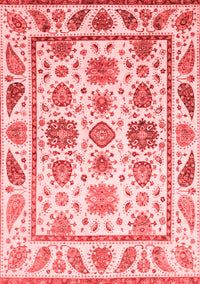 Abstract Red Modern Rug, abs3745red