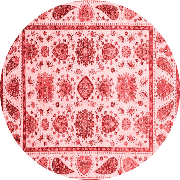 Machine Washable Abstract Red Modern Rug, wshabs3745red