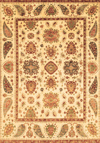 Abstract Brown Modern Rug, abs3745brn