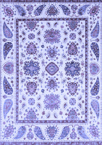 Abstract Blue Modern Rug, abs3745blu