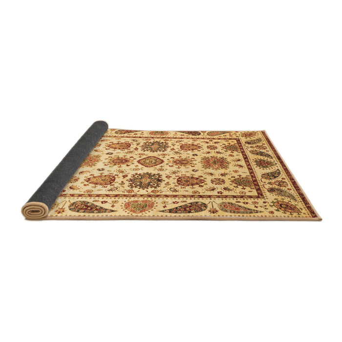 Sideview of Abstract Brown Modern Rug, abs3745brn