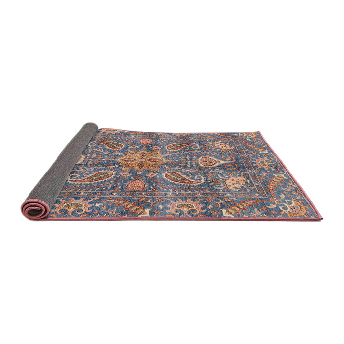 Sideview of Abstract Rosy Purple Oriental Rug, abs3746