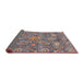 Sideview of Abstract Rosy Purple Oriental Rug, abs3746