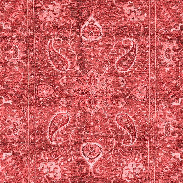 Machine Washable Oriental Red Traditional Rug, wshabs3746red
