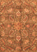 Machine Washable Oriental Orange Traditional Area Rugs, wshabs3746org