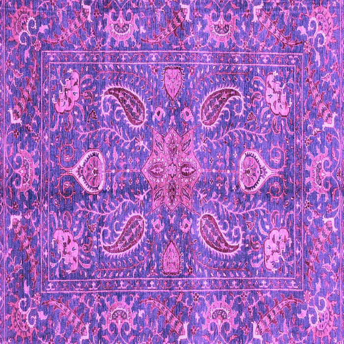 Square Oriental Purple Traditional Rug, abs3746pur