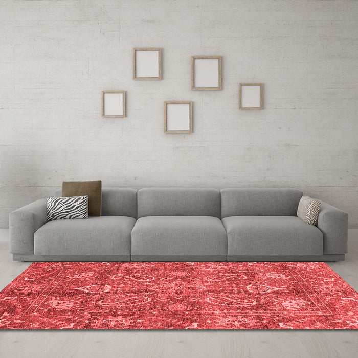 Traditional Red Washable Rugs