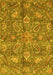 Oriental Yellow Traditional Rug, abs3746yw