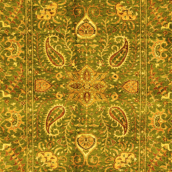 Oriental Yellow Traditional Rug, abs3746yw