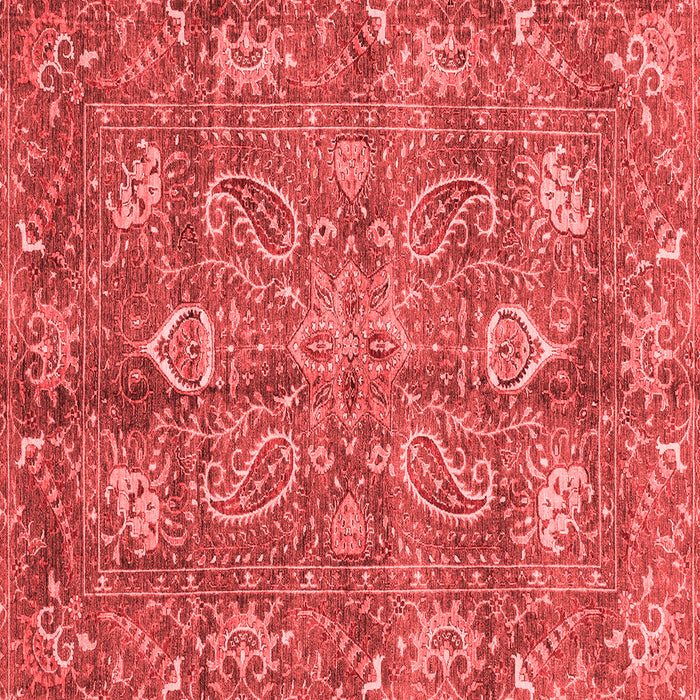 Machine Washable Oriental Red Traditional Rug, wshabs3746red