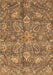 Machine Washable Oriental Brown Traditional Rug, wshabs3746brn