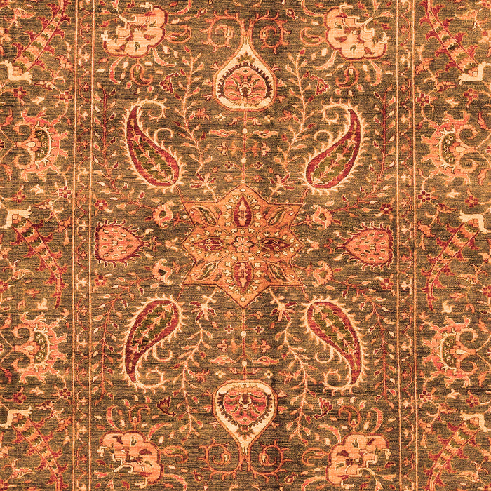 Oriental Orange Traditional Rug, abs3746org