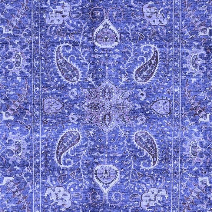 Machine Washable Oriental Blue Traditional Rug, wshabs3746blu