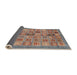 Sideview of Abstract Camel Brown Modern Rug, abs3747