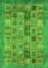 Abstract Green Modern Rug, abs3747grn